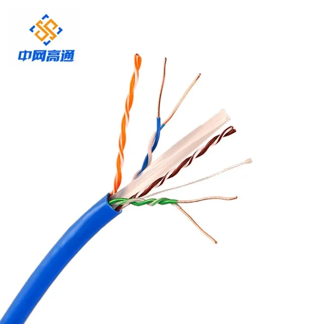 AWG24/AWG26/AWG28 Conductor Diameter and 8 Number of Conductors cat7 flat cable