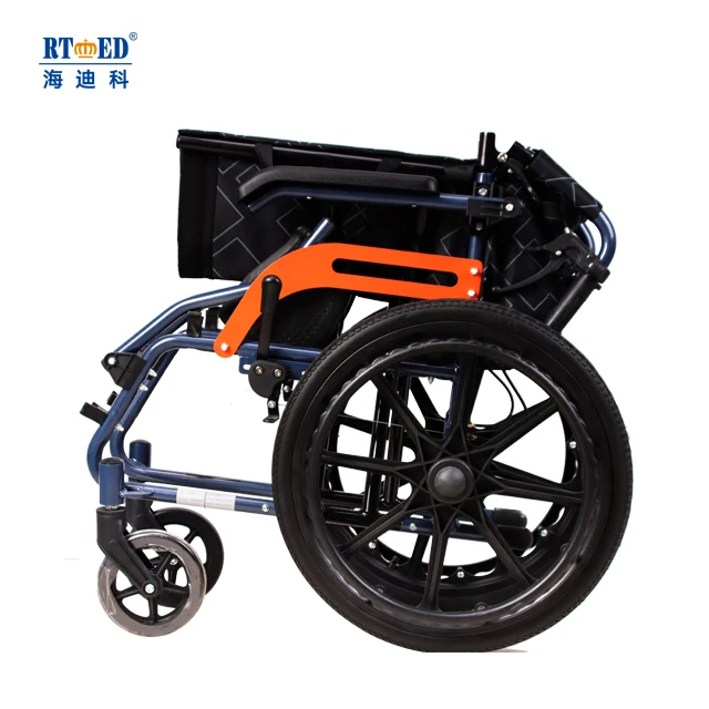 New Style Light Weight Manual Steel Folding Wheelchair for Elderly