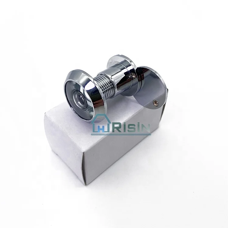 Атласный хром 180 градусов широкоугольный дверной глазок