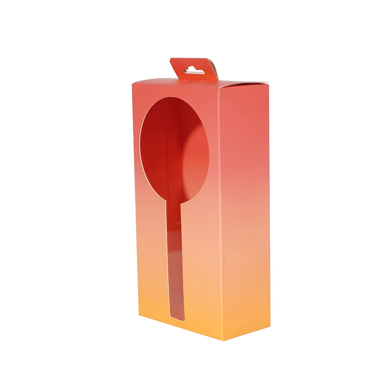 Tuck End Fold Coated Paper Packaging Fans Box with PVC Window Custom Logo Printed 2 Sides Rigid Boxes Corrugated Paper 5-15 Days