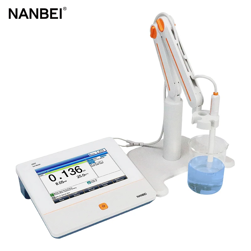 NANBEI Sodium Fluoride Ammonia Calcium Sulfide pH Ion ISE Meter
