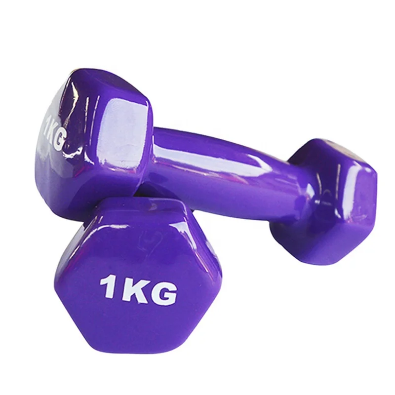 DESUN cheap customized color home gym power training equipment hex dumbbell set