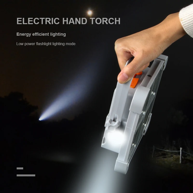 Small LED Flood Light Outdoor Camping Lamps Solar Charging Light Multi Functional Use Dimming Solar Emergency Lights