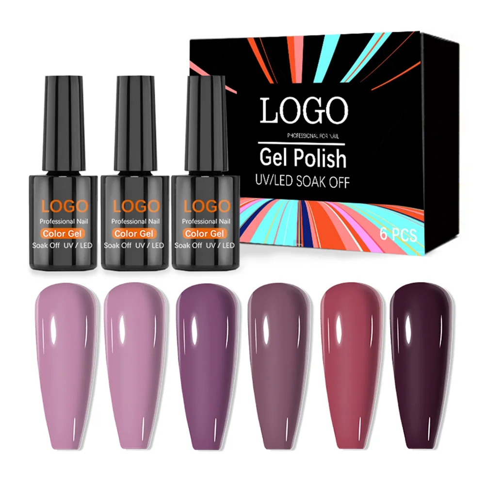 BLUEDEE Cameo Brown 6 Color Gel Series Nail Polish Gel Nail Vanish Classic Series