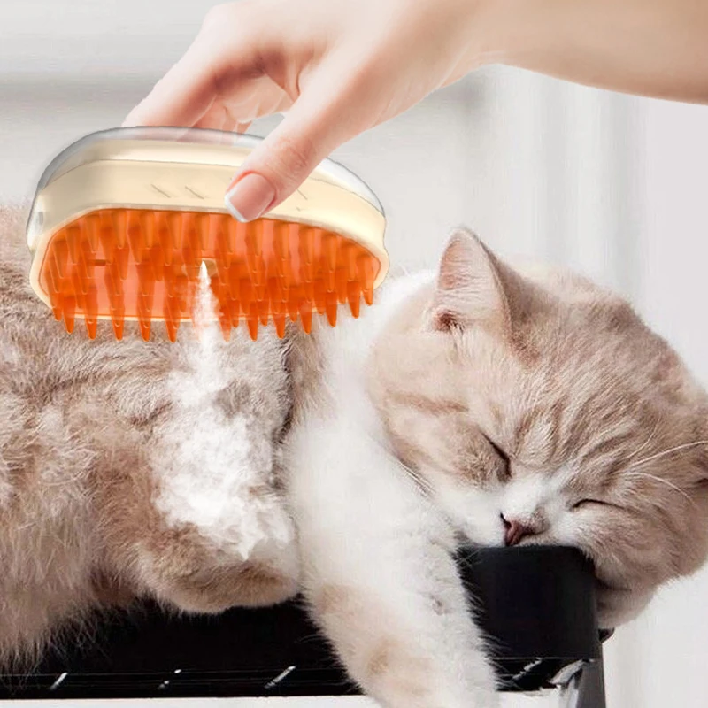 Hot selling Pet Products Pet electric spray comb Massage comb anti-flying hair bath brush Cat comb