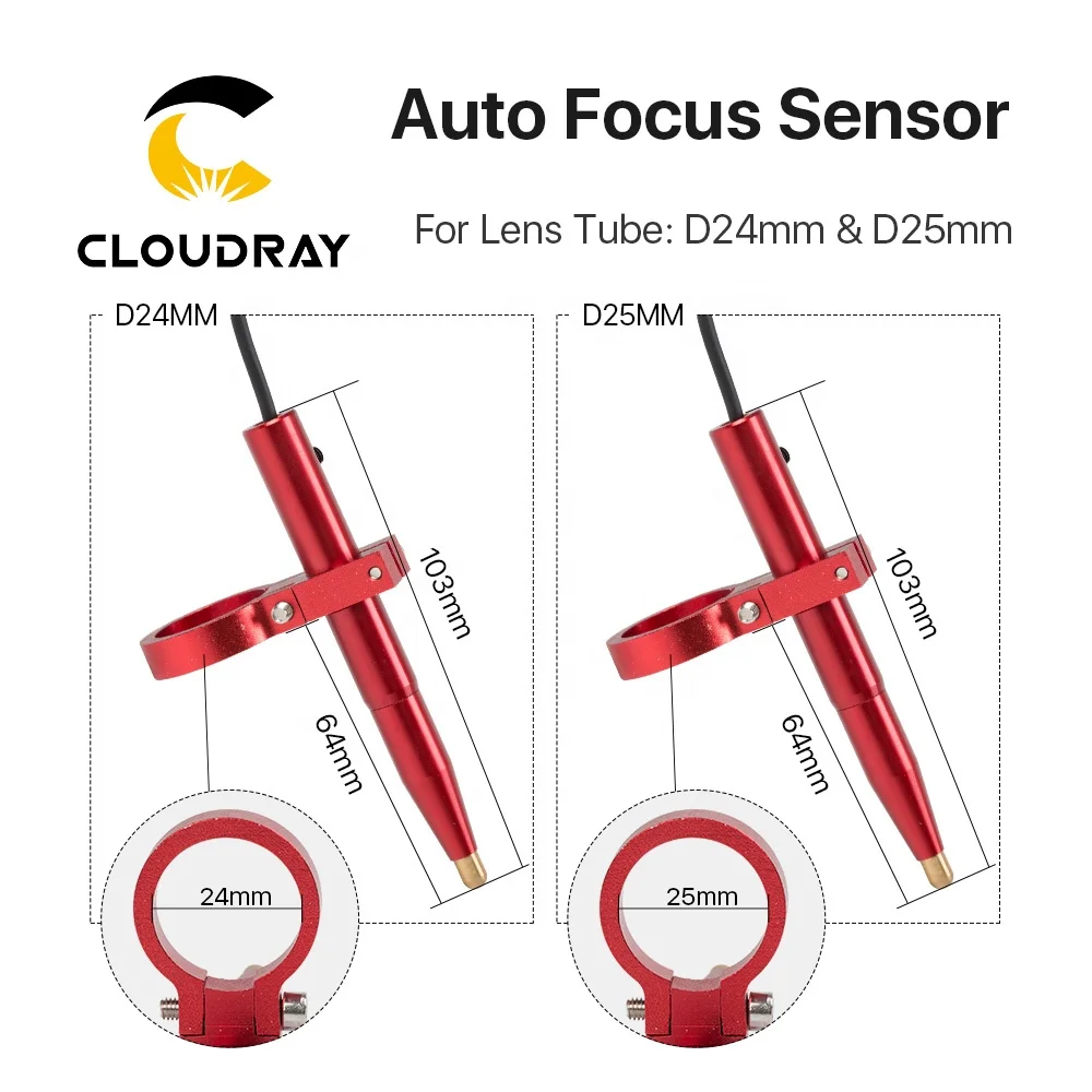 Cloudray CL196 Auto Focus Sensor Z-axis Focus Kit With Dimming Target For Co2 Laser Equipment Parts