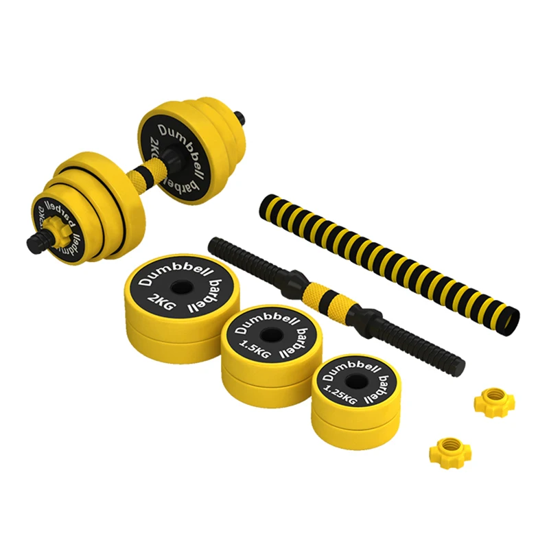 Adjustable Dumbbell Home Gym Equipment Combination Portable 10kg Dumbbell Set