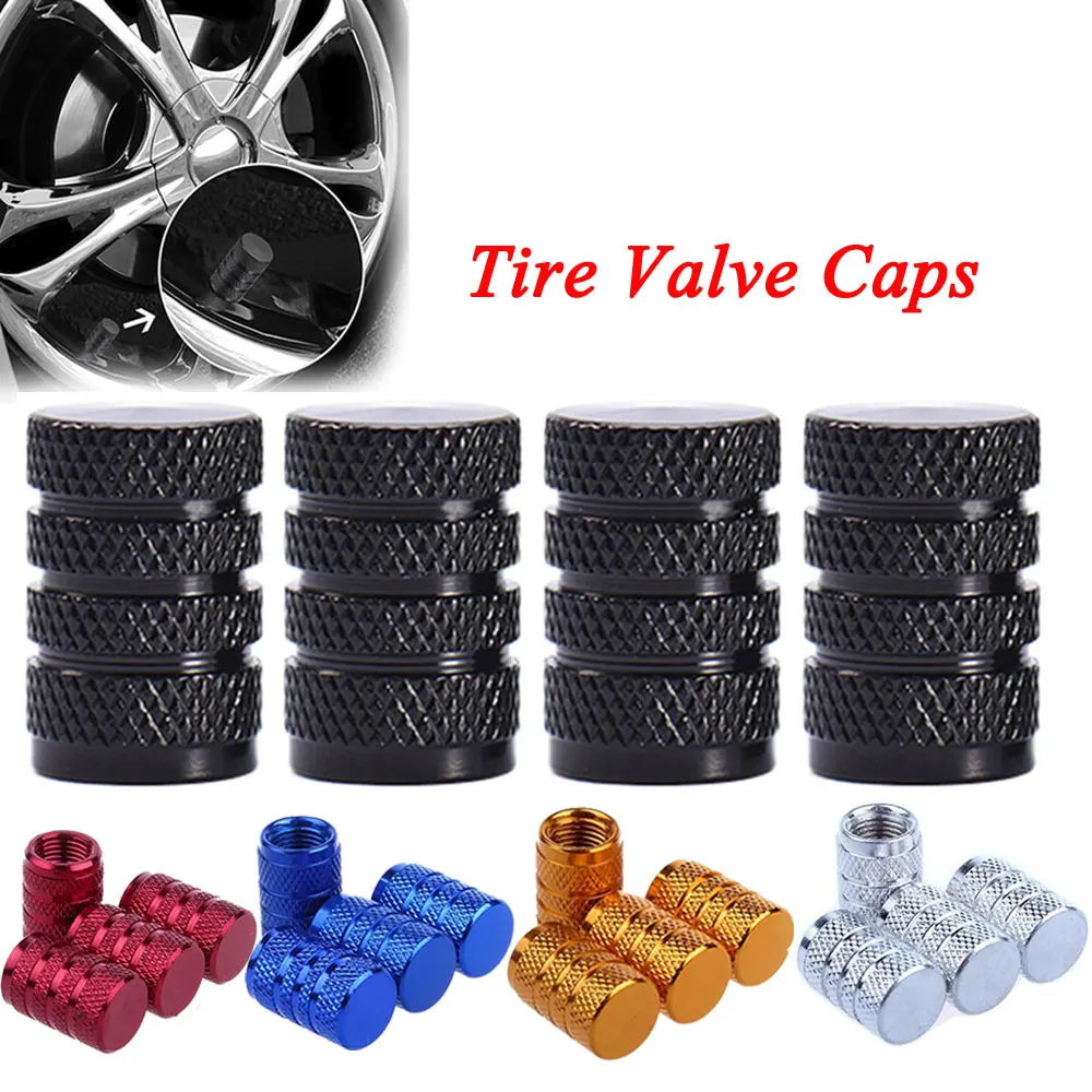 Серебряные колпачки для клапанов автомобильной шины, колпачок для клапанного клапана в стиле накатки, алюминиевая колпачок для воздушного клапана колеса, универсальные аксессуары