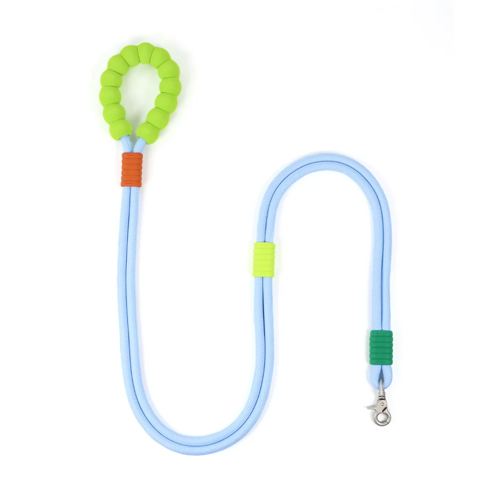 Double Hook Walking Dog Leash Rope with Sponge Handle for Two Dogs