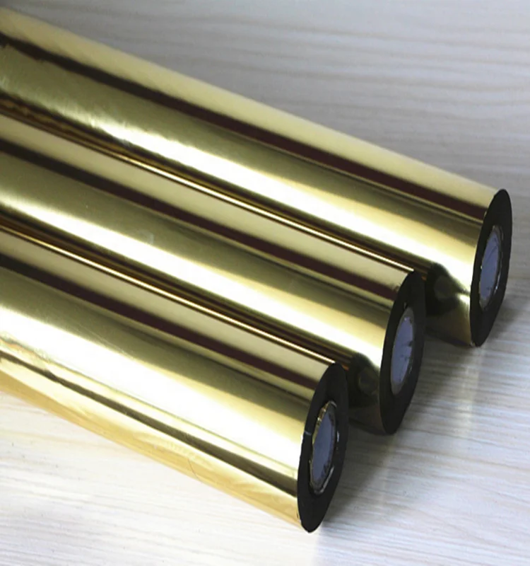 Manufacturer  Glossy Gold and Silver color Metallic Foil Hot Stamping