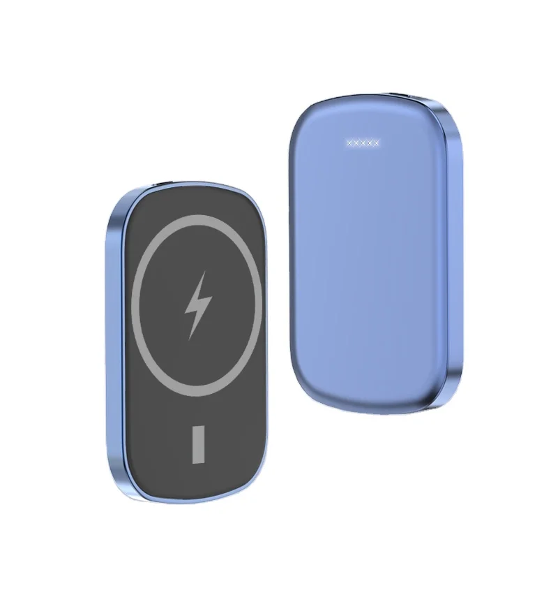 
Factory 5000 mAh Magnetic Power Bank PD20W Battery Pack 15W Fast Wireless USB C Charger For iPhone 12 Series Mobile Phone 
