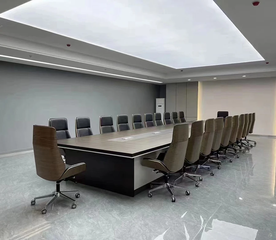 Executive Leather Wooden Office Chairs Manager Office Chair High back Leather Office Chair