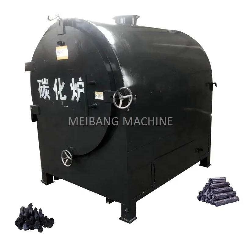MB Factory suppliers bamboo biochar making machine wood logs charcoal carbonization furnace for charcoal