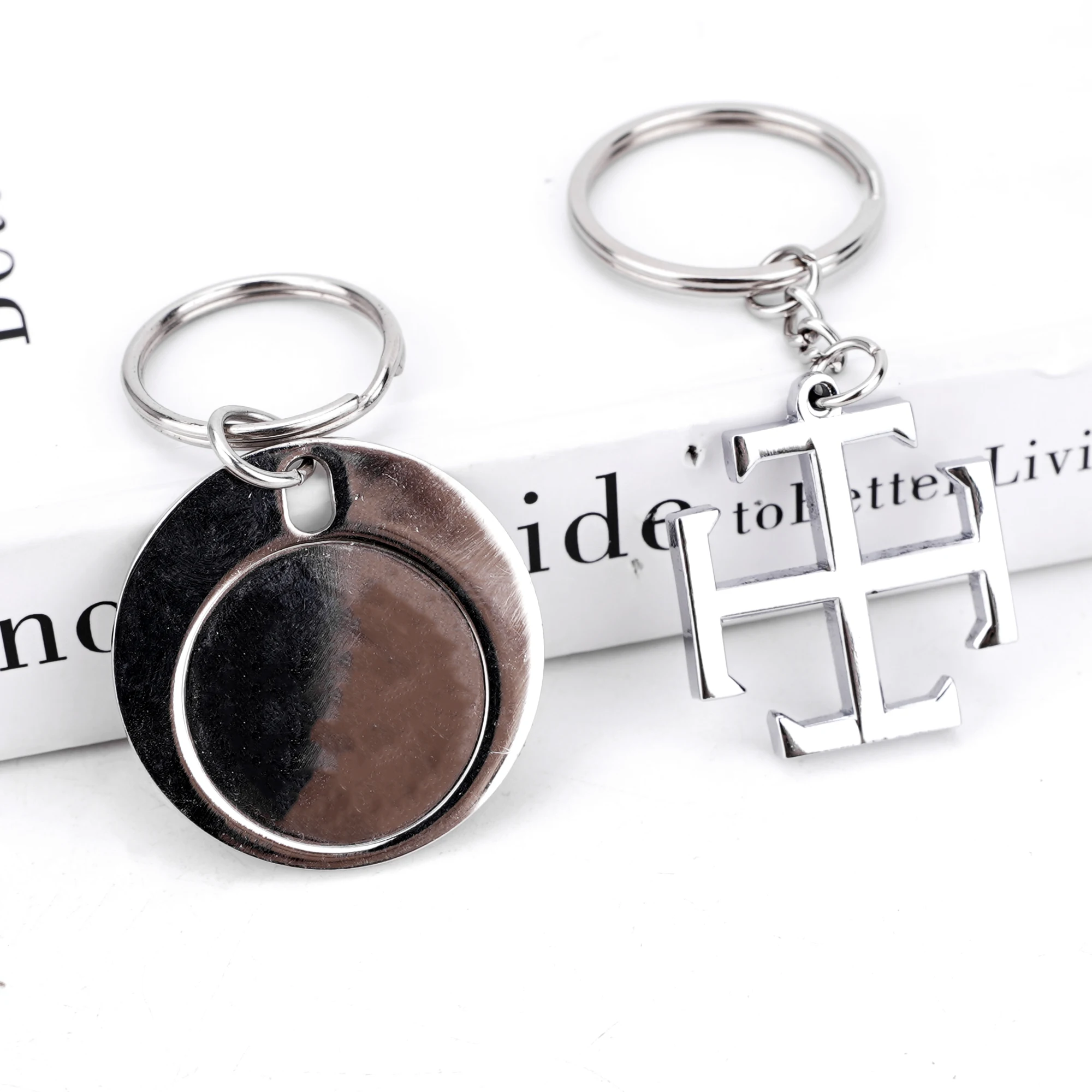 Custom Key Ring Souvenir Car Decoration Company Logo Metal Keychain Personalized Zinc Alloy Enamel Metal Keychain