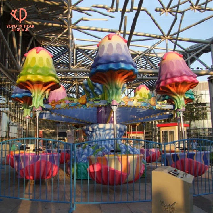 Hot Sale Outdoor Themed Amusement Park China Supply Factory Price Attraction Equipment Happy Jelly Fish Ride For Sale