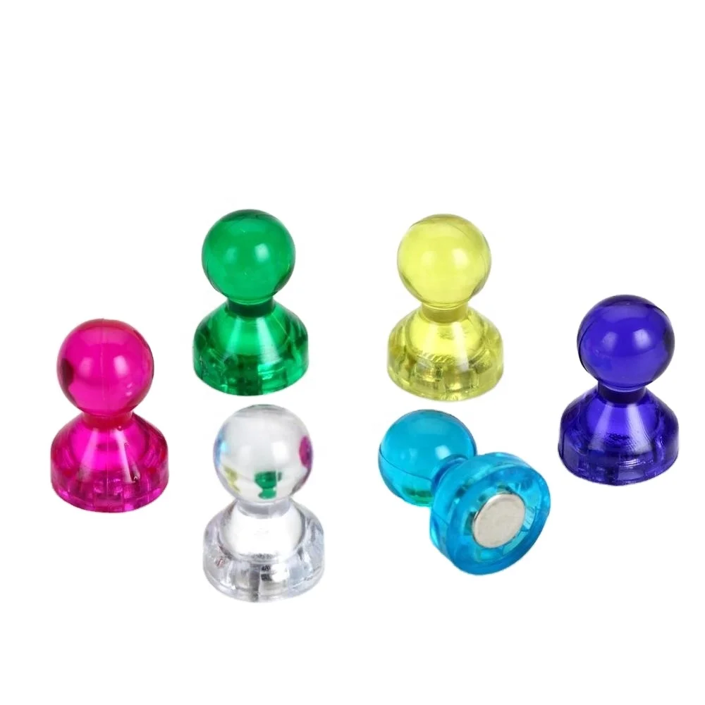 Custom Dome Fridge Magnets Colorful Crystal Office Magnetic Push Pin