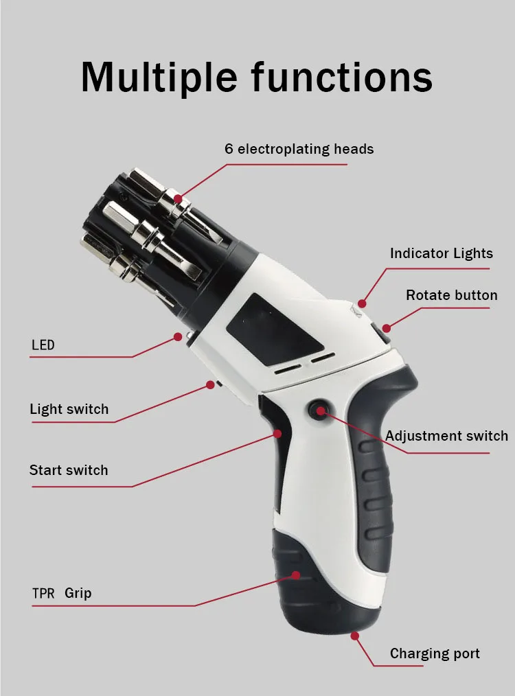 Manufacturer Custom Wholesale automatic electric screwdriver electric cordless screwdriver set for DIY repair and assembly