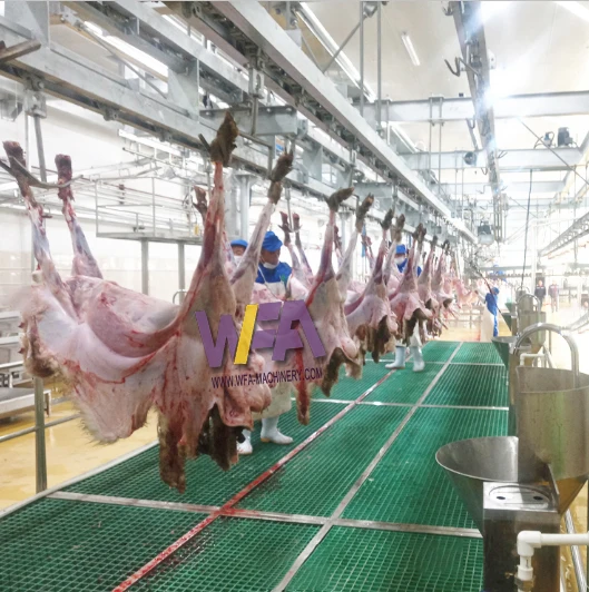 Complete Abattoirs 50-200 Sheep Per Day Abattoir Conveyor Systems for Goat Lamb Slaughter Meat Processing Equipment