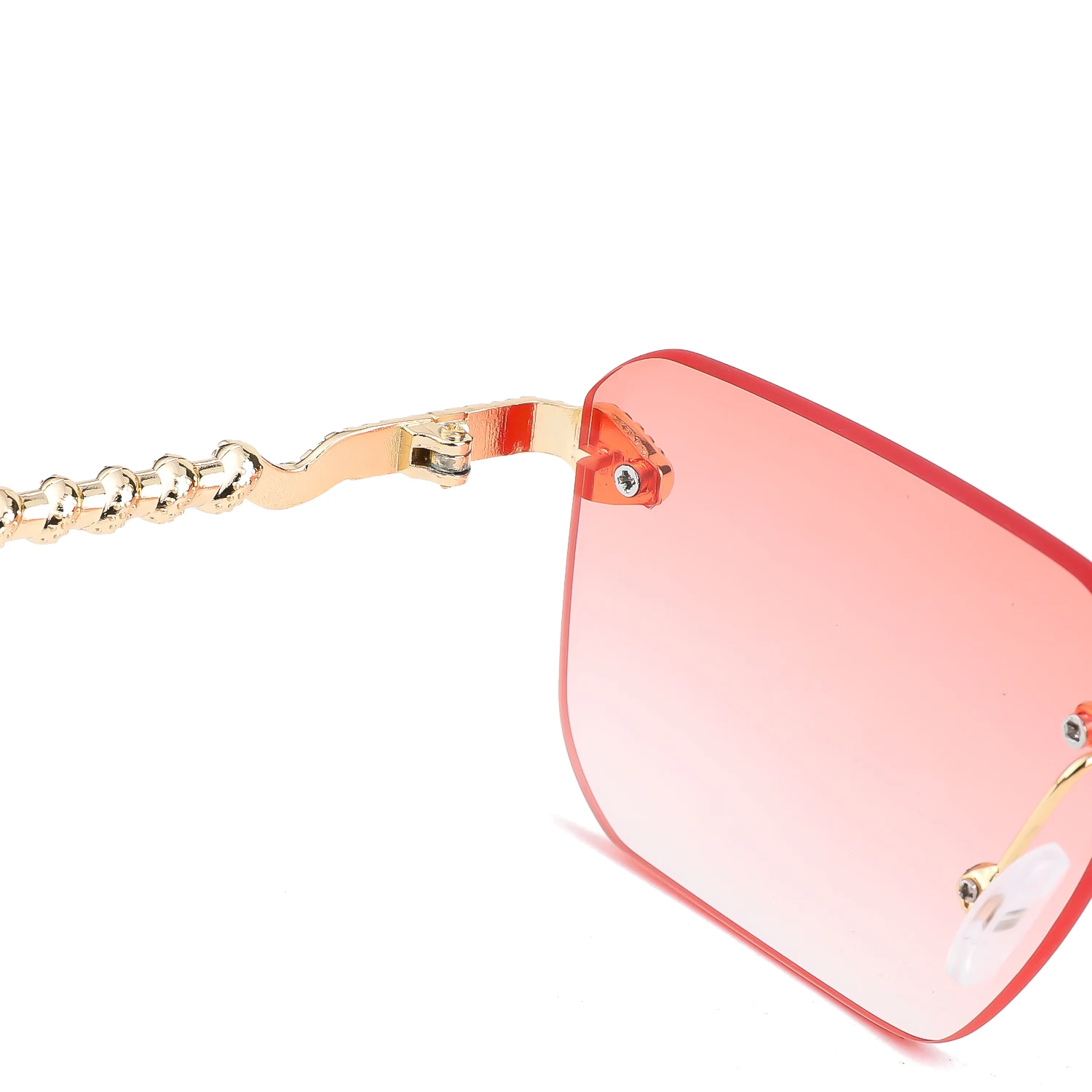 Europe and the United States fashion high-grade retro sunglasses oval round face thin glasses female sunscreen sunglasses 9909