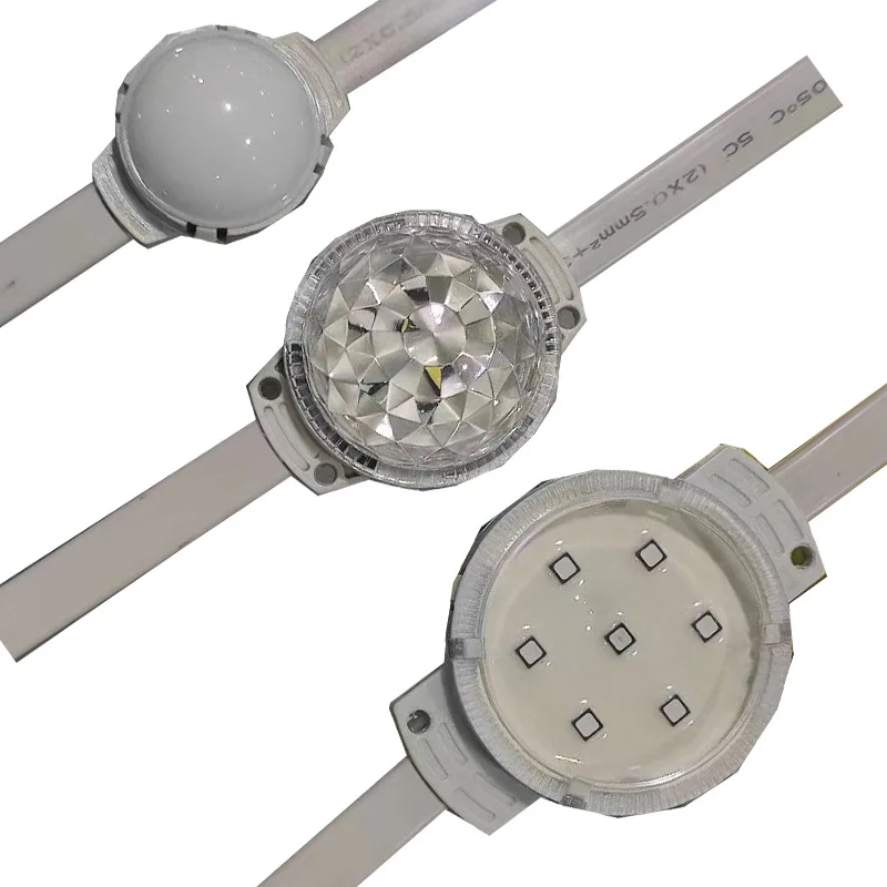 Factory Lighting 30mm Pixel Ball 12v IP66 Outdoor Permanent Christmas Holiday Rgb Led Pixel Point Lights