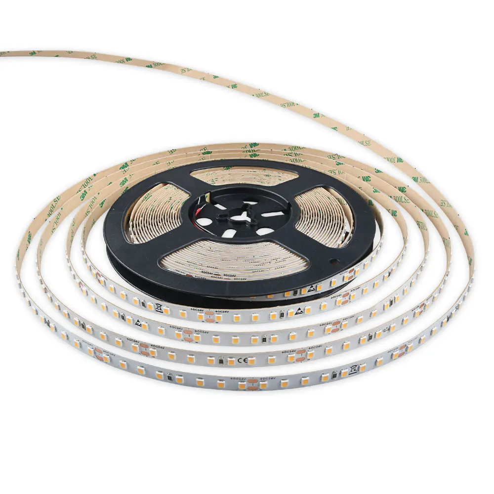 Высокая яркость DC 24 В SMD2835 128 светодиодов/м IP20 гибкая светодиодная лента подсветка телевизора украшения оптом светодиодные полосы света