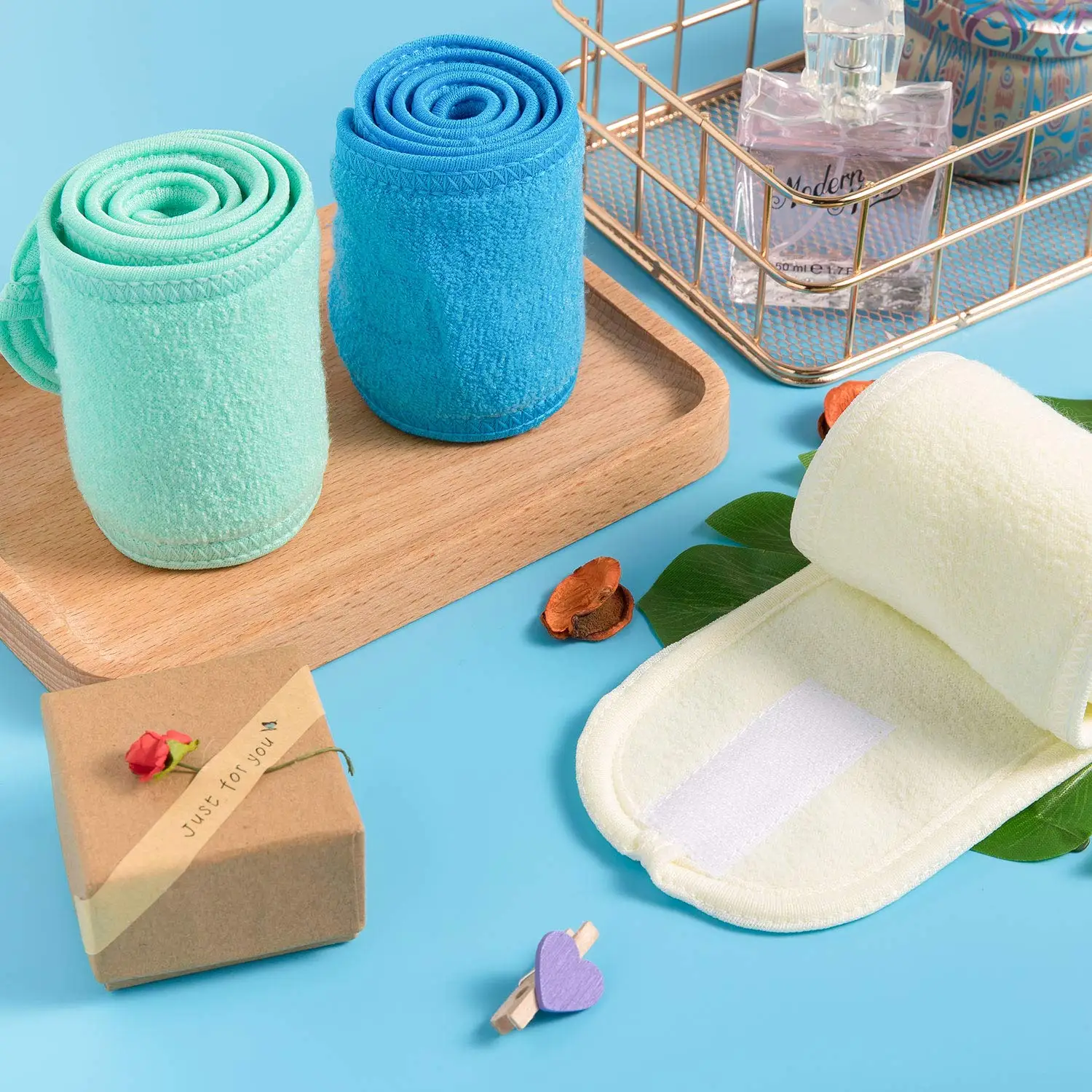 Fashion Shower Make Up Wrap Head 100% Terry Cotton Cloth Adjustable Head Band Towel Facial Hairband Spa Face Washing Headband