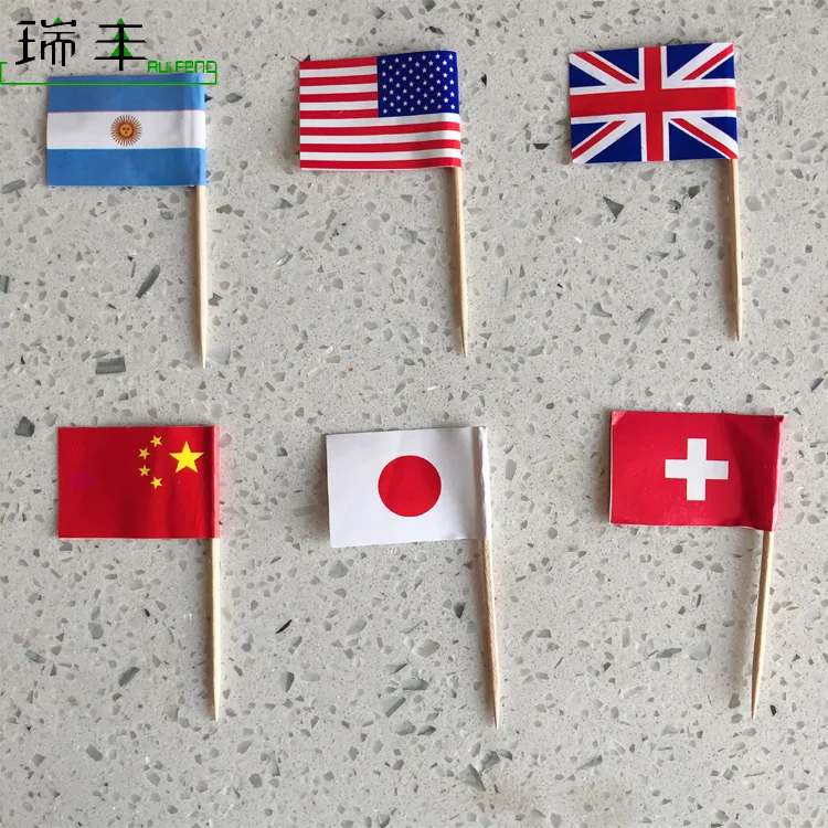 High quality Cartoon decor different size of disposable wood fruit fork