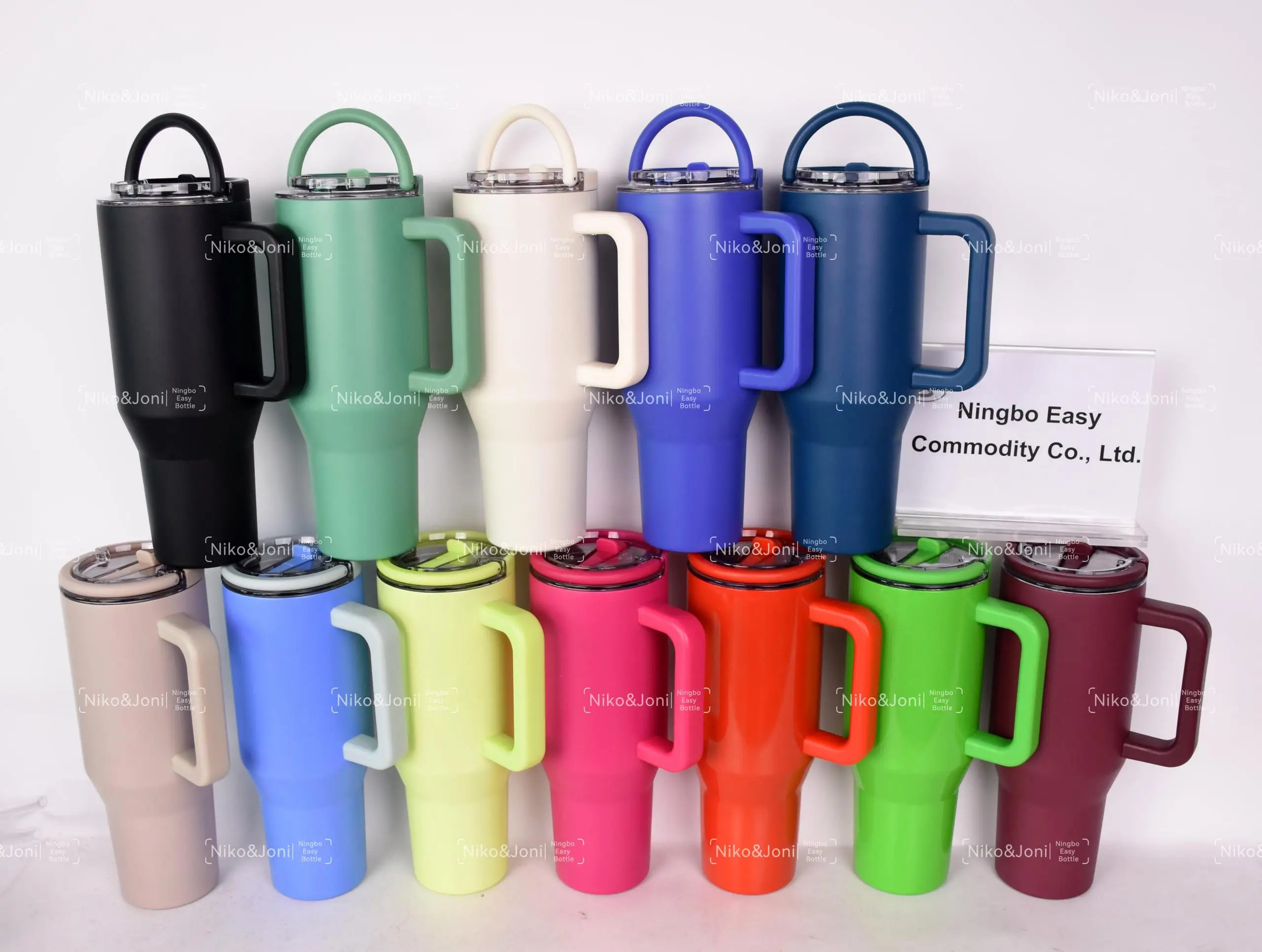 2024 New 100% Leakproof Hydro Tumbler Double Wall Insulated Vacuum 304 Stainless Steel 40oz Traveler Tumbler With Handle