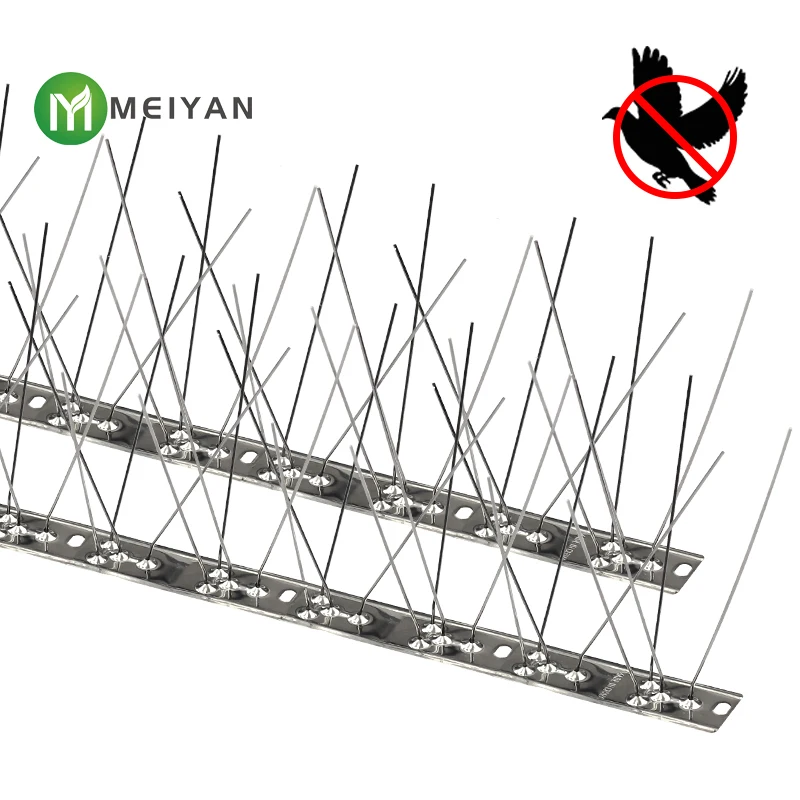 Outdoor 304 stainless steel anti bird thorn fence spike defense against birds