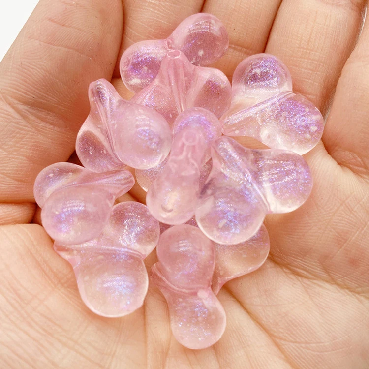 500g/Bag Peach Heart Acrylic Loose Beads DIY Jewelry Accessories Beads Kids Hair Beads For Braids Accessories