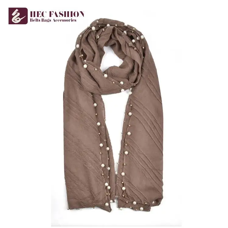 HEC Wholesale Chinese Elegant Comfortable Soft Long Polyester Women Scarf