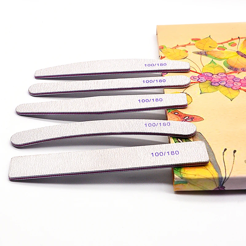 High quality japanese sandpaper zebra white private label 100 180 80/80 grit nail files professional