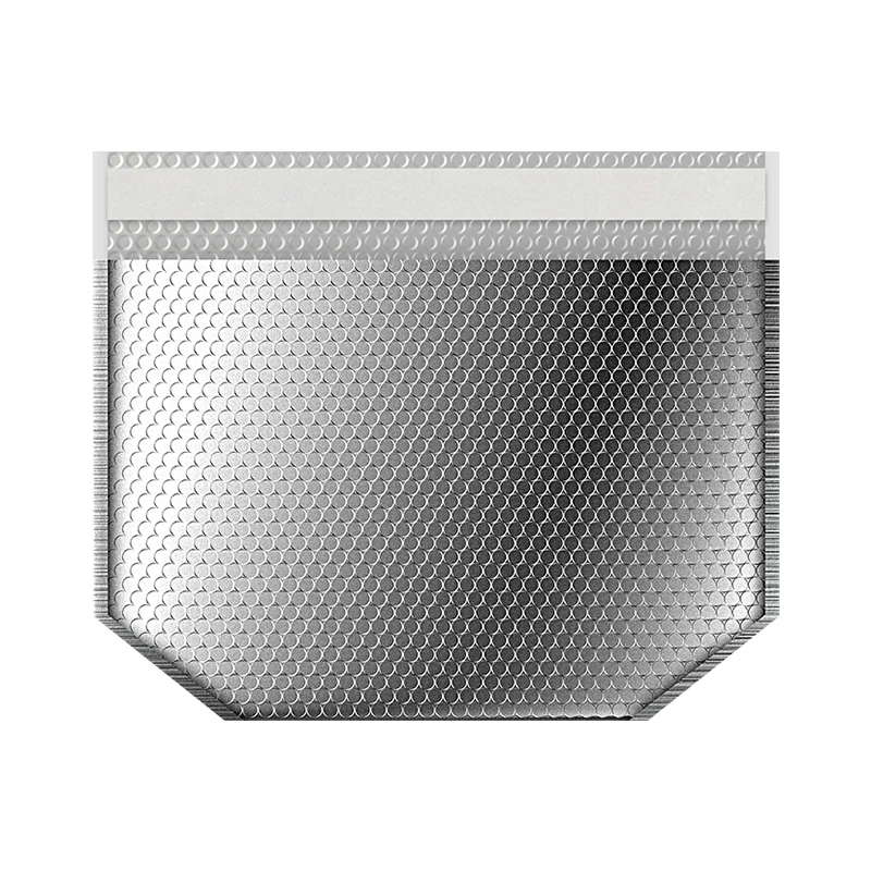 Custom logo waterproof courier shipping mail package glitter metallic aluminum foil bubble envelope padded mailer bags