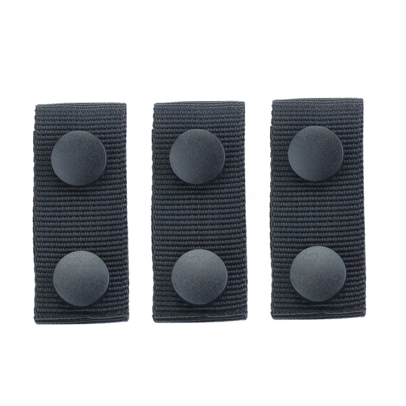 Belt Keepers With Double Snaps, Nylon Duty Security Belt Loop, Law Enforcement Belt Accessories For Outdoor Sport Belt Fixing