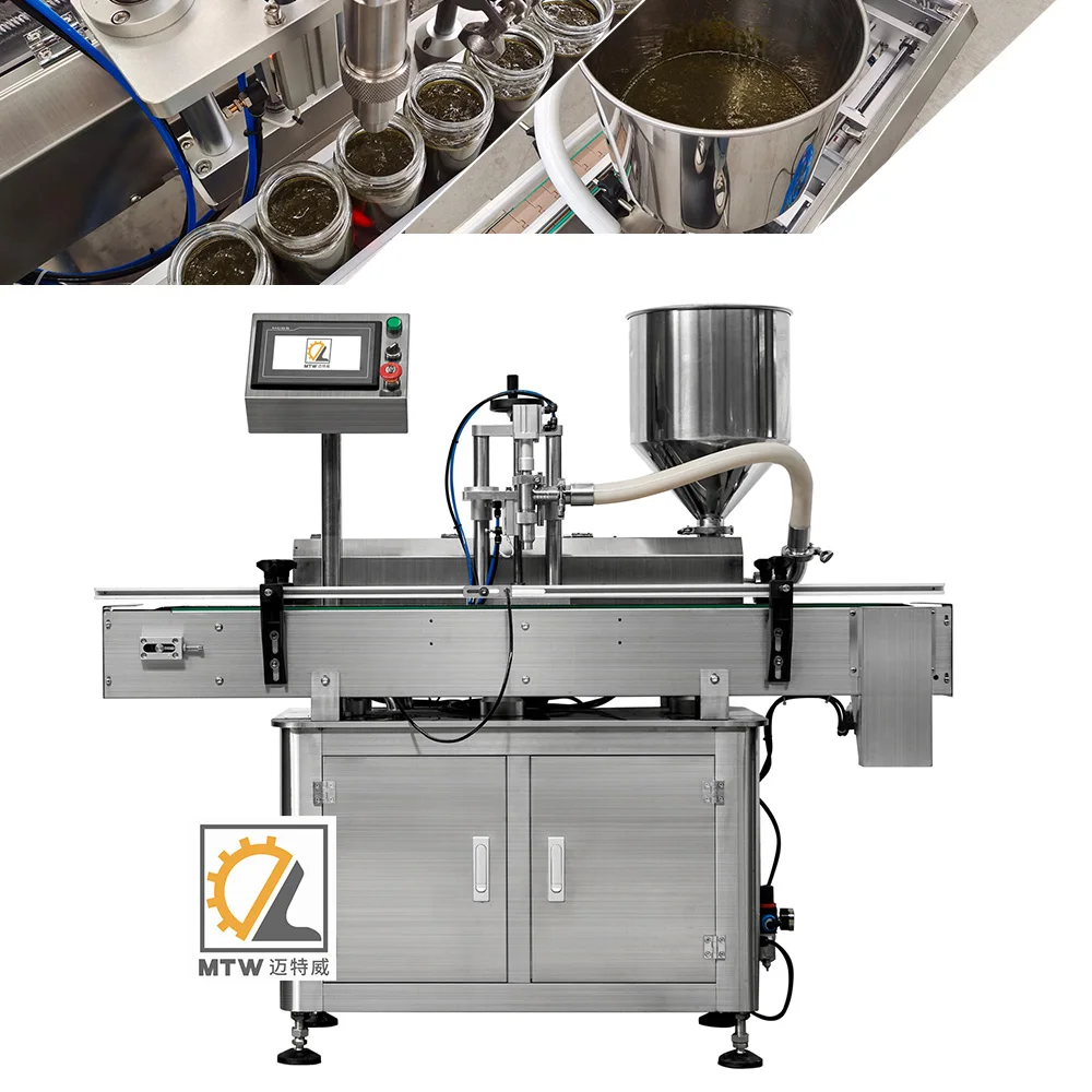 MTW one nozzle automatic single head chili sauce filling machine