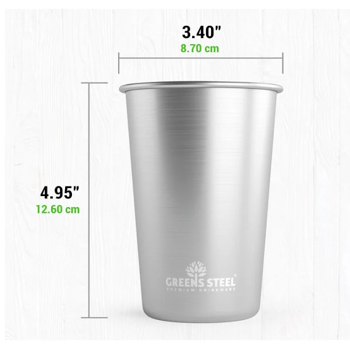 16oz 18/8 food grade stainless steel pint Cup Glass, Personalized Stainless Steel Beer Cup Stackable Durable Cup