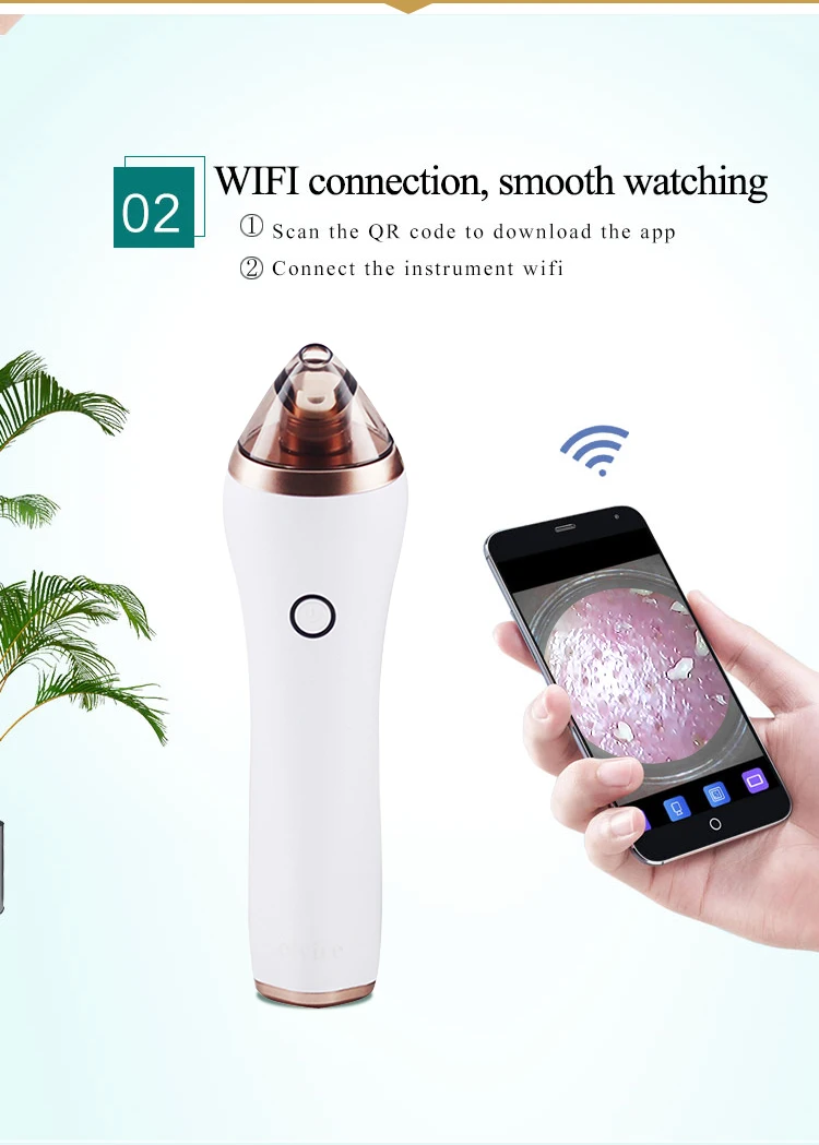 Малый пузырьковый ящик для инструментов всасывания Электрический поры набор для удаления угрей с камерой удаление машина для удаления угрей вакуум