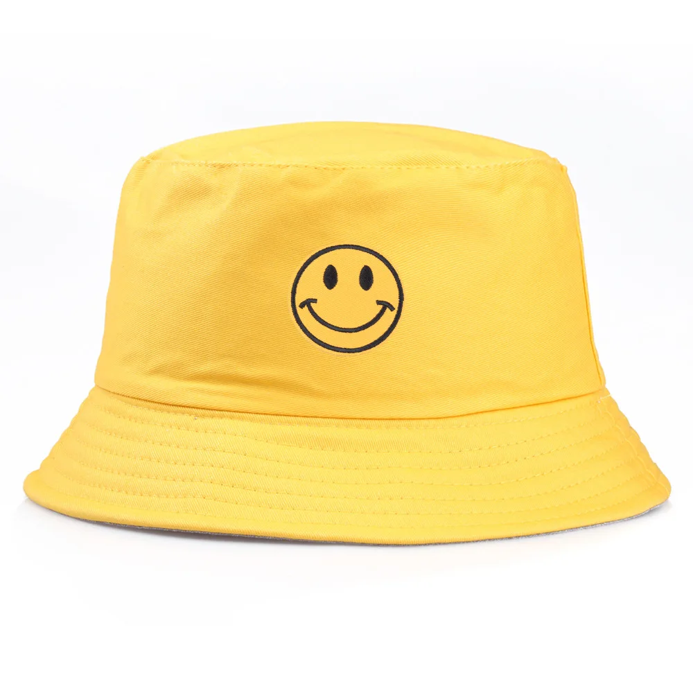 New Design Personalized Service Pure Color 100% Cotton Custom Logo Bucket Hat