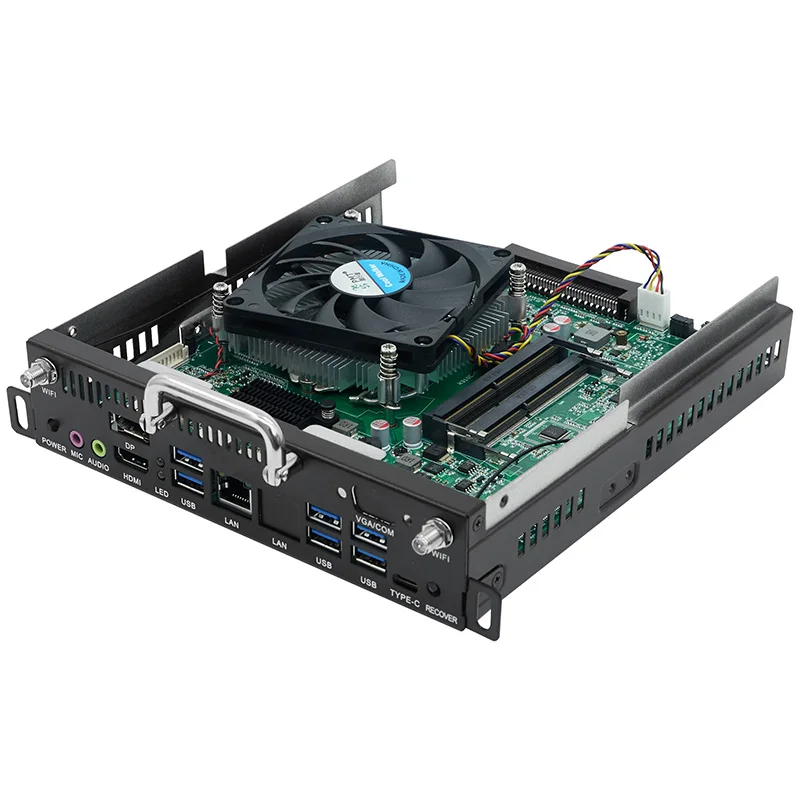 Оптовая продажа OPS Mini Pc H310 Core I5 8 Гб 256 ГБ офисная образовательная доска OPS Тонкий чехол Мини промышленный Настольный ПК