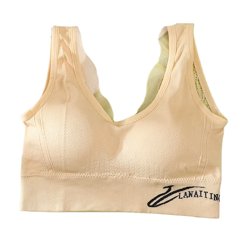 2021 spring and autumn Japanese V-neck lace French wrapped chest tube vest can be worn with chest pad sexy gathered underwear