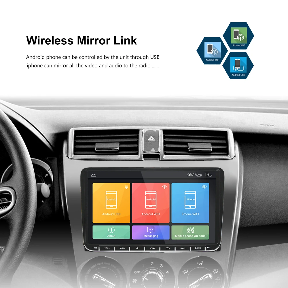 Android 8 Car Player GPS Navigation Car Radio 9 Inches For VW Passat Golf MK5 MK6 Jetta T5 EOS POLO Touran Seat
