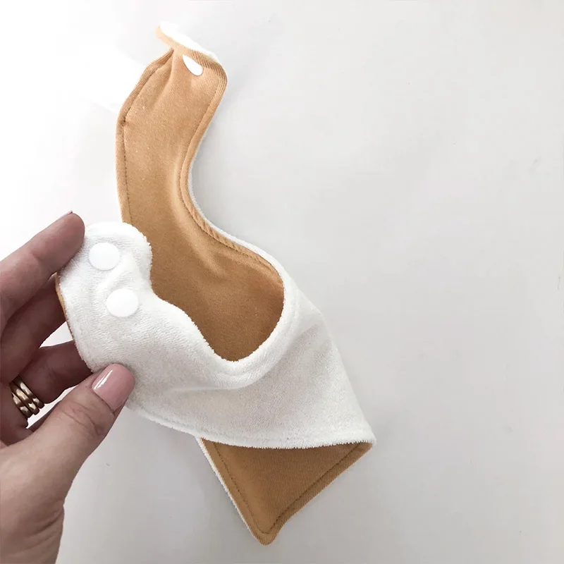 Organic bamboo baby bibs sustainable Double Bamboo Terry cloth Bibs baby burp cloths custom Bandana Bibs bamboo fabric bandana