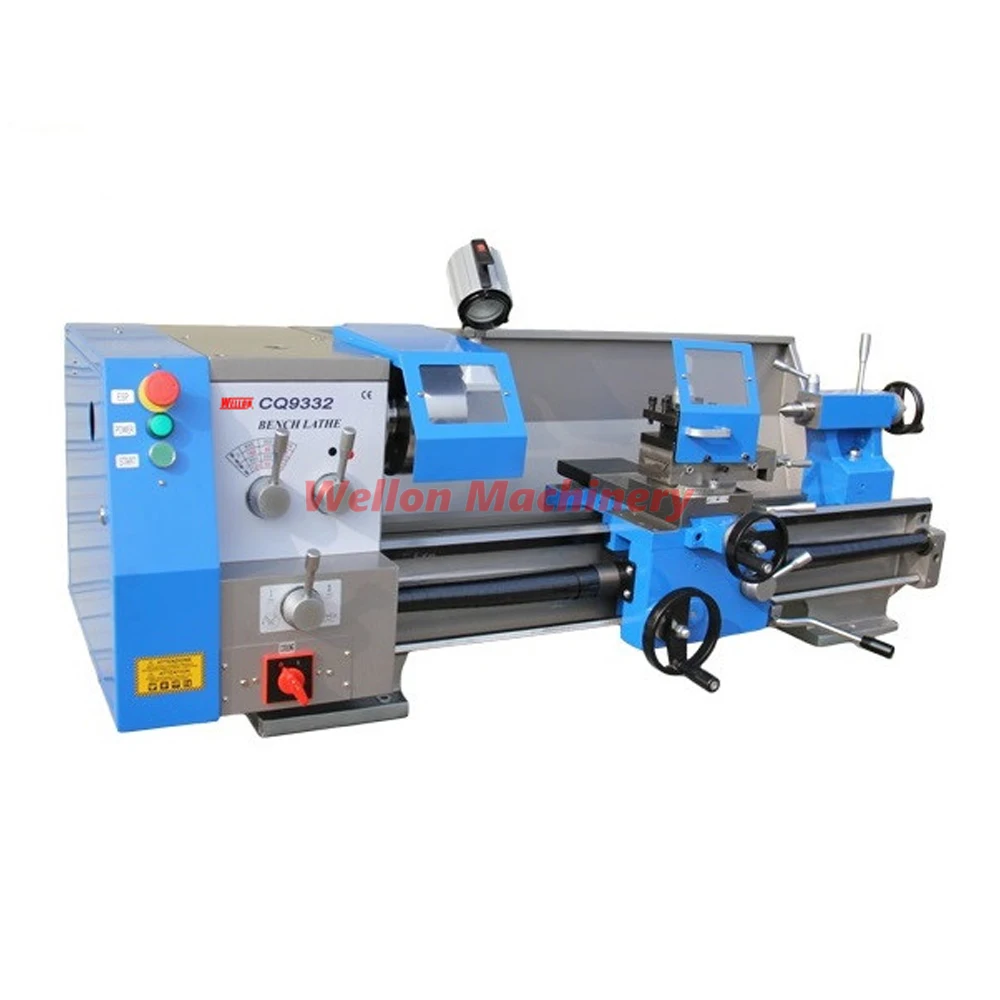 Precision Mini Lathe Machine CQ9332 CQ9332A Small Metal Bench Lathe Horizontal Manual lathes