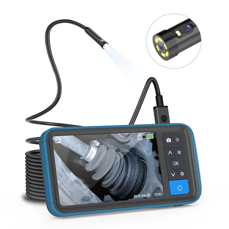 MS450 4.5inch HD 1080P screen 5.5mm dual lens waterproof endoscopy Inspection camera borescope articulating endoscope