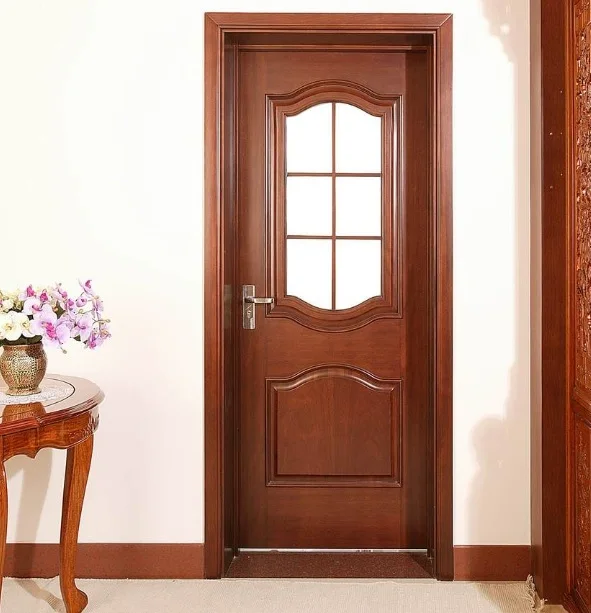 Solid Wood Door for house interior room Fast Delivery factory cheaper price good quality anti-scratch latest design wooden doors