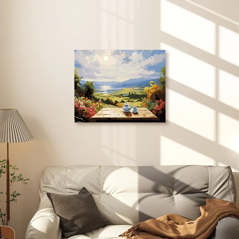 Wholesale Hot Style Painting By Numbers Landscape DIY Paint By Numbers Custom Paint By Numbers For Home Decor