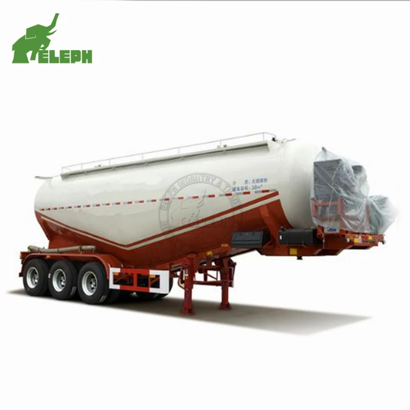 Air Compressor Dry Bulk Cement Tankers Semi Trailer