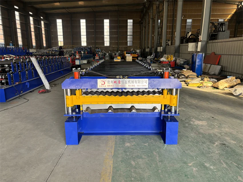 Bending Roof Construction Equipment Color Steel Plate Corrugated Iron Cold Galvanizing Aluminium Roofing Sheet Making Machine
