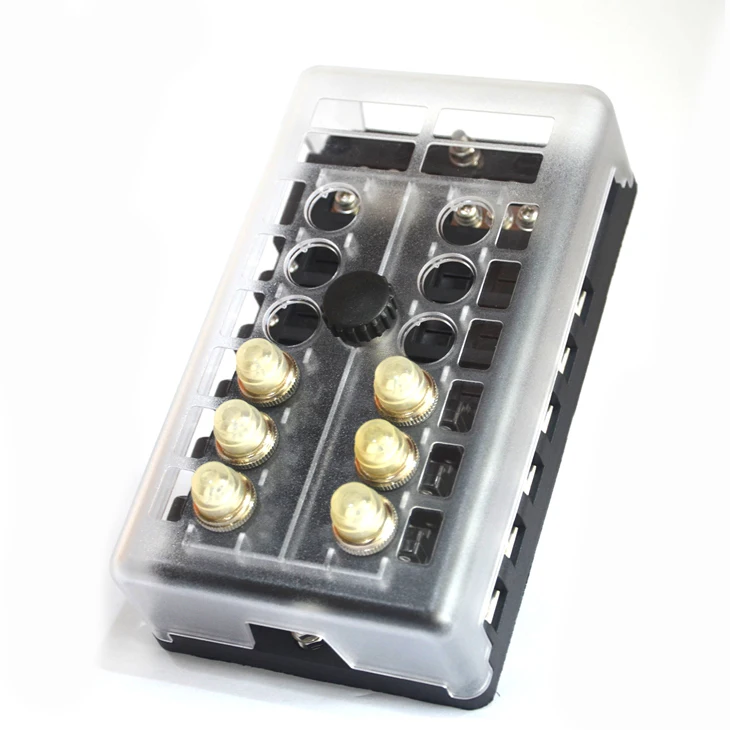 KETO Waterproof 12 Way Electronic 88 Series Mini Circuit Breaker Block Distribution Box with negative bar