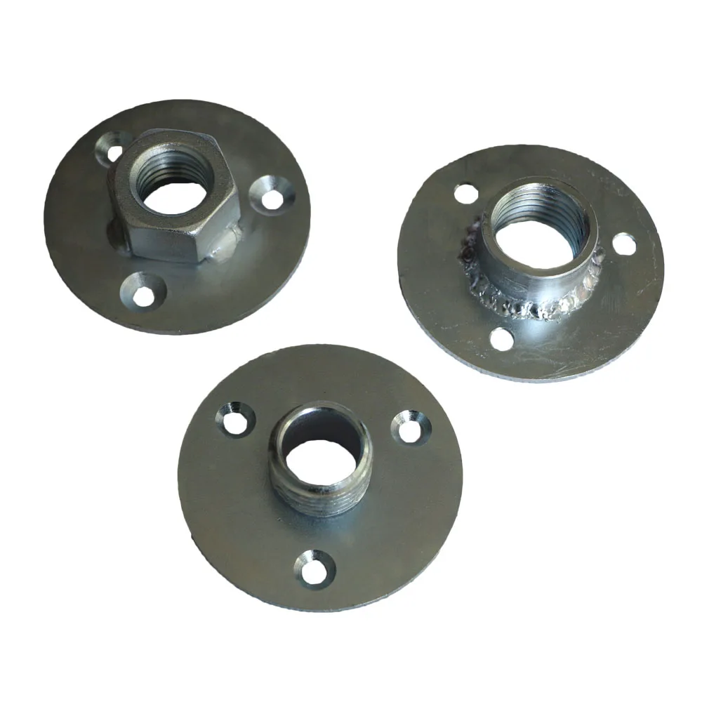 OEM пользовательская Монтажная Базовая пластина с 3 отверстиями фланец с сертификатом ISO 90001